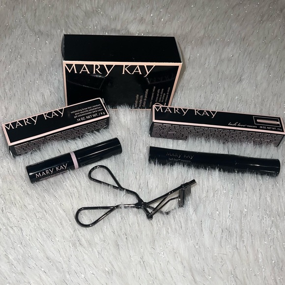 Mary Kay Other - Volumizing brow tint, Lash love mascara and eyelash curler.